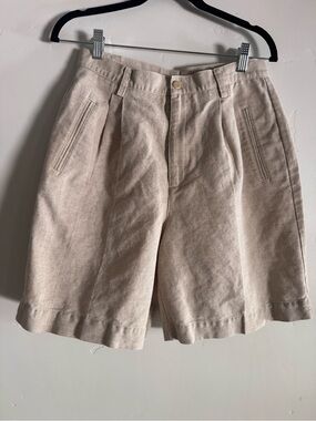 Liz Claiborne Women’s High Waisted Pleated Flat Front Shorts